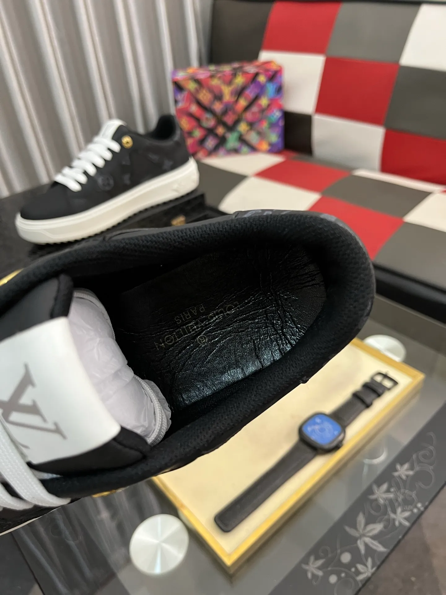 Men's shoes 💰520⌚️⌚️LV Louis Vuitton. The latest fashionable casual shoes are popular in physical stores. New spring and summer comfortable imported custom original cowhide, unique jacquard fabric element design. With sheepskin lining, Lv original bottom, [sun][sun] high-end packaging and high quality💪Details determine the quality, you can enter and leave the counter at will, welcome to compare🇮🇹Number of sizes 38-445️⃣Color options available